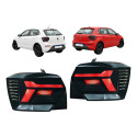 Par Lanterna Vw Polo 2023 2024 2025 2026  Ambos Lados Preto