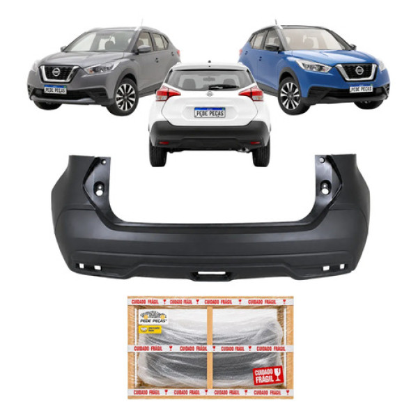 Parachoque Traseiro Nissan Kicks 2016 17 18 19 20 2021 Novo