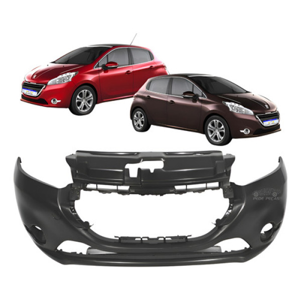 Parachoque Peugeot 208 2013 2014 2015 2016 Active Pack Preto