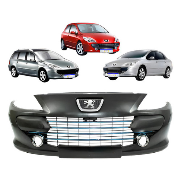 Parachoque Peugeot 307 Hatch Sedan Sw Completo 2007 A 2011 Preto