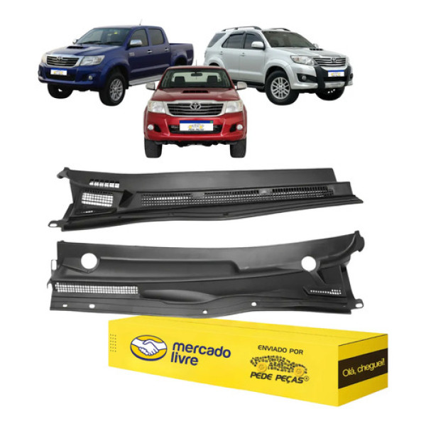 Kit Churrasqueira Hilux Sw4 2005 06 07 08 09 10 11 12 A 2015 Preto