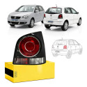 Lanterna Traseira Vw Polo Hatch 2007 08 09 10 A 2014 Fumê Ld Direito/passageiro Fumê