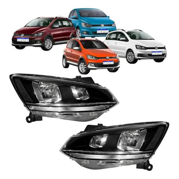 Farol Vw Fox Crossfox Spacefox Spacecross 2015 2016 A 2022