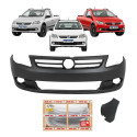 Parachoque Volkswagen Saveiro G5 2009 A 2013 C/ Furo Moldura Preto