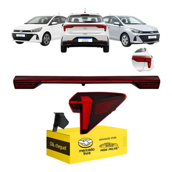Par Lanterna Canto Tampa Hb20 Hatch 2023 24 25 2026 C/led Ld