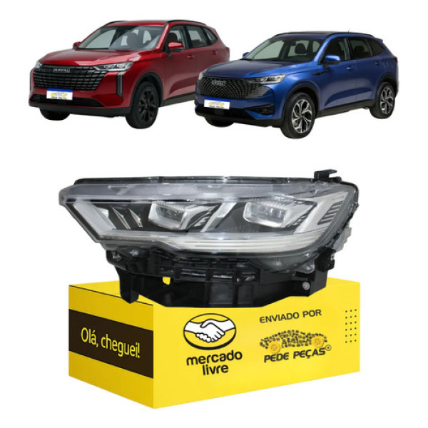 Farol Esquerdo Gwm Haval H6 2023 24 25 2026 Full Led Esquerdo/motorista