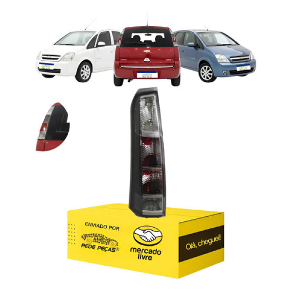 Lanterna Traseira Esquerda Gm Meriva 2009 10 11 2012 Fumê Esquerdo/motorista