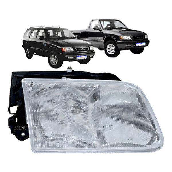 Farol Chevrolet S10 Blazer 1995 A 2000 Std Dlx Executive Ld Direito/passageiro