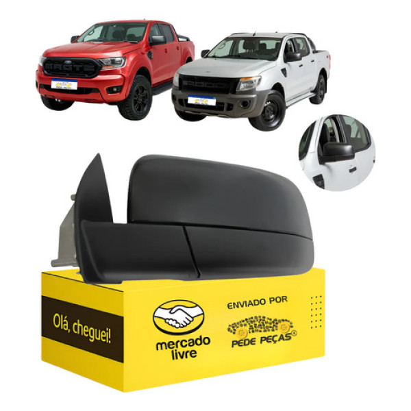 Retrovisor Esquerdo Ford Ranger 2013 14 15 16 2017 Manual