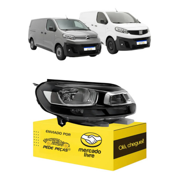 Farol Jumpy Scudo 2017 2018 2019 2020 2021 2022 A 2024 Novo