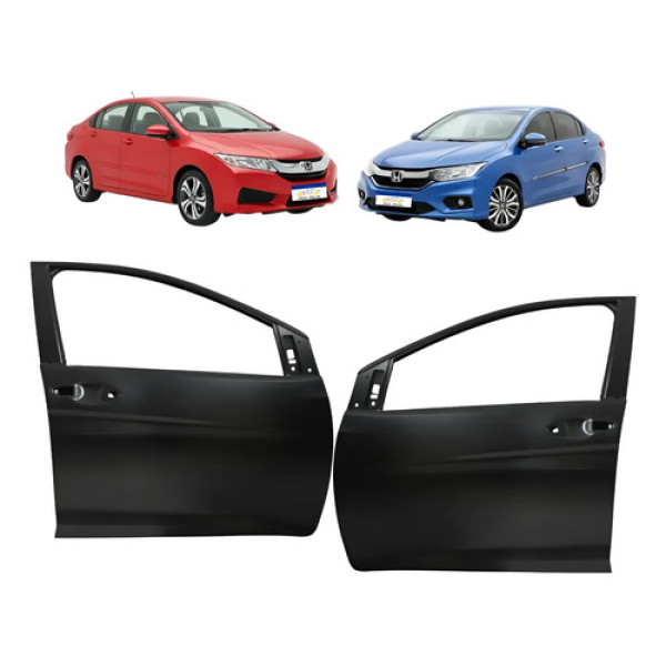 Par Porta Dianteira Honda City 2015 2016 2017 2018 A 2021 Dianteira Ambos Os Lados Preto