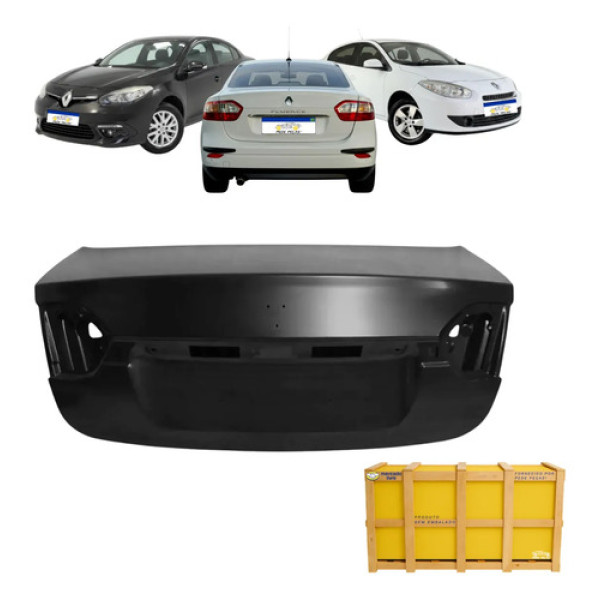 Tampa Traseira Renault Fluence Privilege 2011 A 2018 Novo Preto
