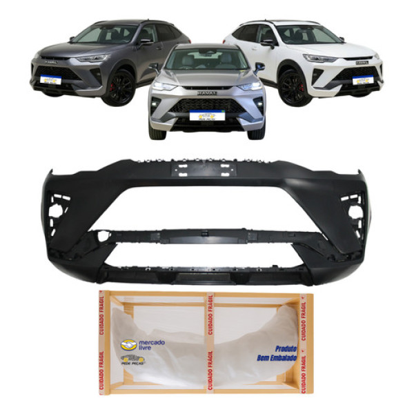 Parachoque Dianteiro Haval H6 Gt 2023 2024 2025 Preto