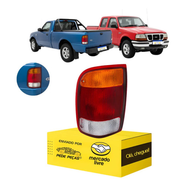 Lanterna Traseira Ford Ranger 1998 99 00 01 02 2023 Esquerda Esquerdo/motorista