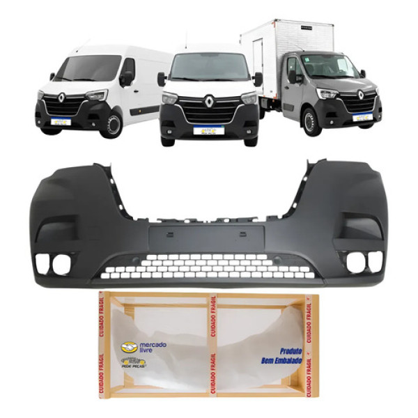 Parachoque Dianteiro Renault Master 2023 2024 2025 2026 Novo Textured Black
