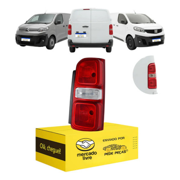 Lanterna Expert Jumpy Scudo 2017 2018 2019 2020 A 2025 Ld Direito/passageiro Vermelho
