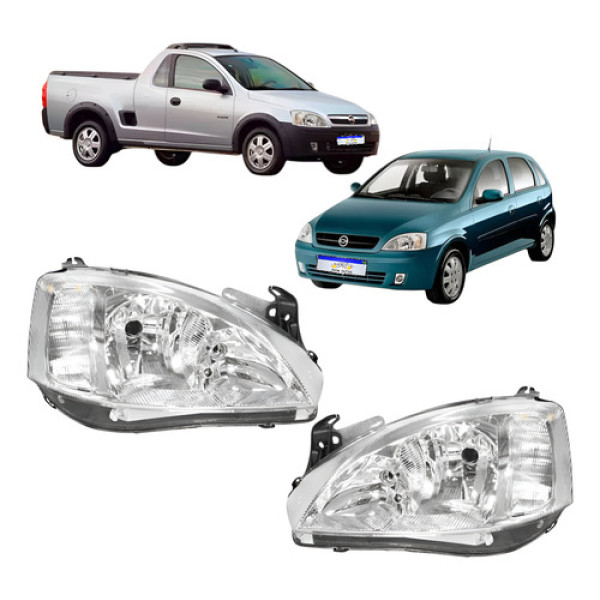 Par Farol Corsa Montana 2003 2004 2005 2006 2007 2008 Novo Ambos Lados