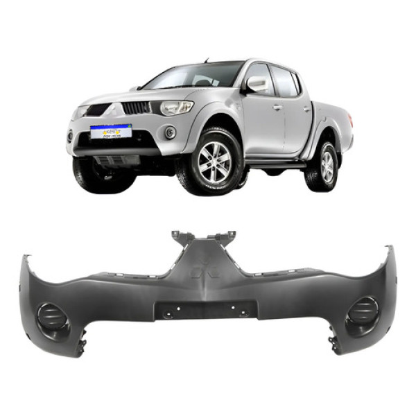 Parachoque Mitsubishi L200 Triton Dakar 2008 2009 2010 Novo Preto
