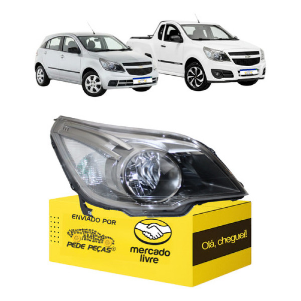 Farol Agile Montana 2010 11 12 13 14 15 16 17 18 A 2020 L.d Direito/passageiro