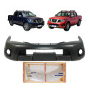 Parachoque Dianteiro Frontier 2013 A 2016 C/ Furo Milha Novo Preto