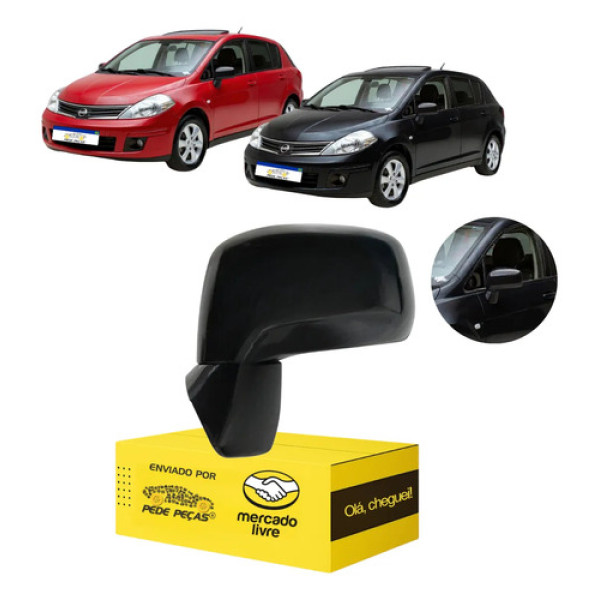 Retrovisor Nissan Tiida 2008 2009 2010 11 12 2013 Manual Le