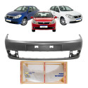 Parachoque Renault Symbol 2010 2011 2012 2013 Preto Liso Para Pintura
