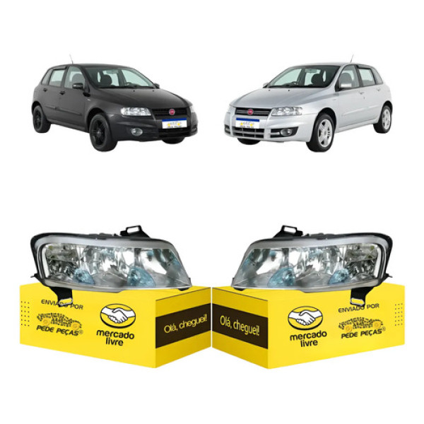 Par Farol Sinaleira Fiat Stilo 2008 2009 2010 2011 Cromado Ambos Lados