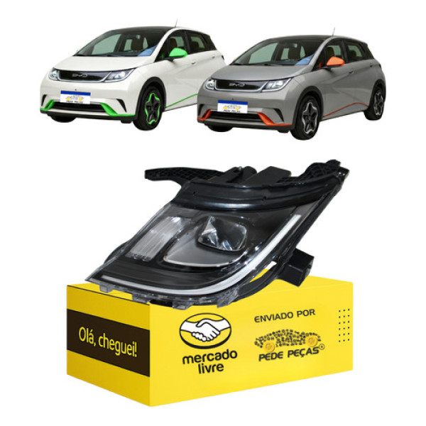 Farol Dolphin 2023 2024 2025 2026 L.e Diamond Gs Ev Plus Ev Esquerdo/motorista