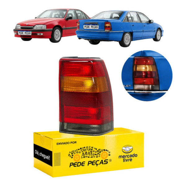 Lanterna Direita Chevrolet Omega 1992 93 94 95 96 97 1998 Direito/passageiro Tricolor