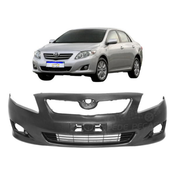 Parachoque Toyota Corolla 2009 2010 2011 Com Ressalto Novo Preto