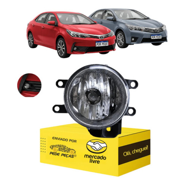 Farol Milha Auxiliar Cibie Toyota Corolla 2016 17 A 2019 Ld Cristal