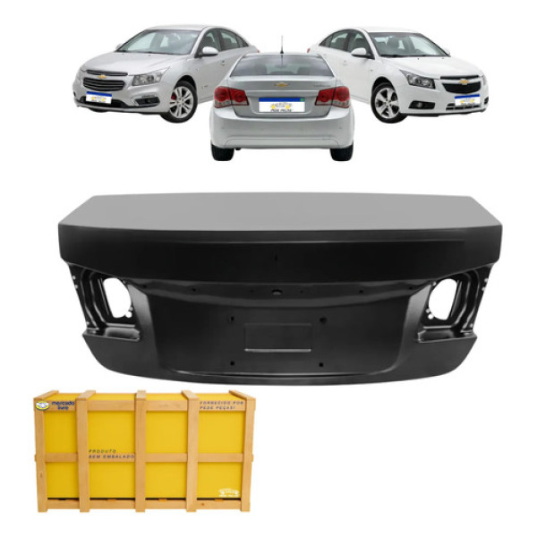 Tampa Porta Malas Chevrolet Cruze 2012 2013 2014 2015 2016 Preto Liso Para Pintura