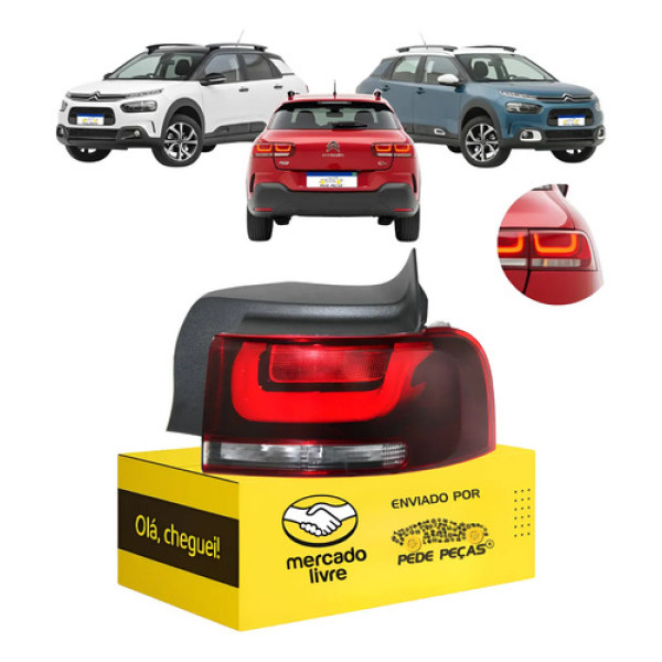 Sinaleira C4 Cactus 2018 2019 2020 2021 2022 2023 2024 L.d Direito/passageiro Vermelho