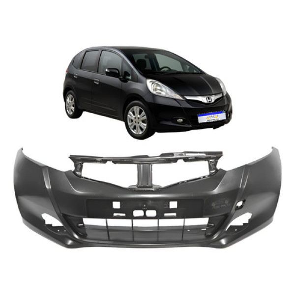 Parachoque Dianteiro Honda Fit 2013 A 2014 C/furo Preto