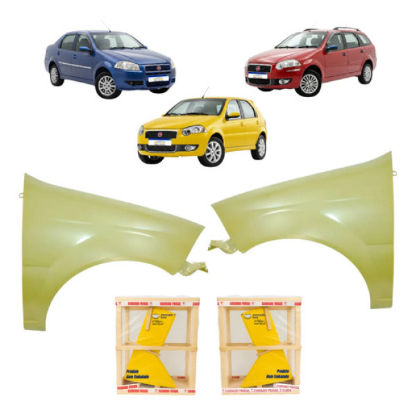 Par Paralama Fiat Palio 2010 2011 2012 Siena 2009 A 2016