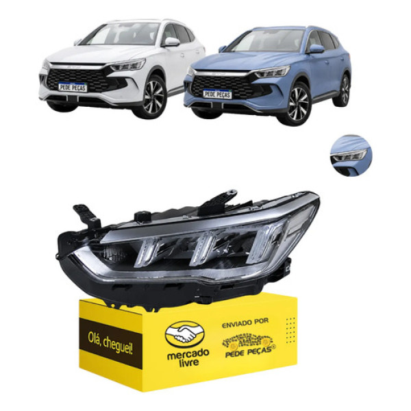 Farol Byd Song Pro 2024 2025 2026 Gl Gs Plug And Play Le Esquerdo/motorista