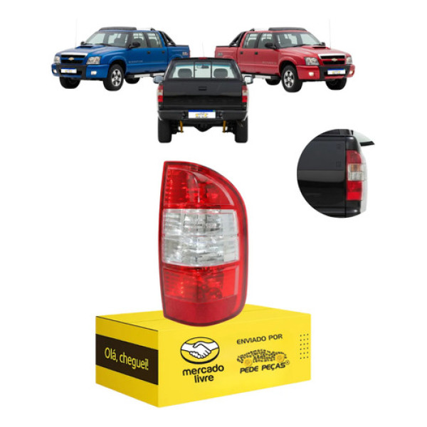 Lanterna Sinaleira Traseira Gm S10 2009 2010 2011 Cristal Ld Direito/passageiro