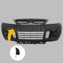 Parachoque Dianteiro Citroen C3 2008 2009 2010 A 2012 Novo Preto