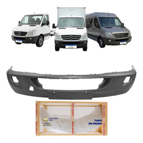 Parachoque Dianteiro Sprinter 2012 2013 14 15 2016 Preto
