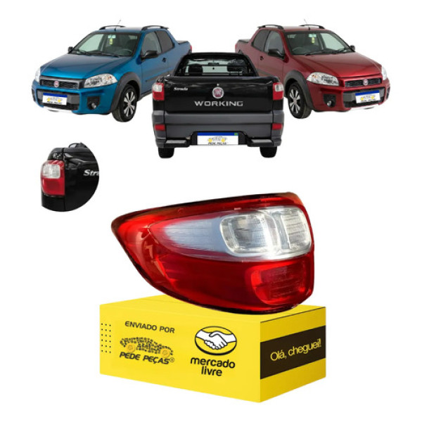 Lanterna Sinaleira Fiat Strada 2014 15 16 17 18 19 2020 Le Esquerdo/motorista