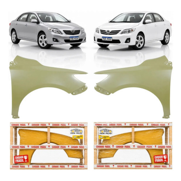 Par Paralama Toyota Corolla 2009 A 2014 Xei Se-g Altis Xrs