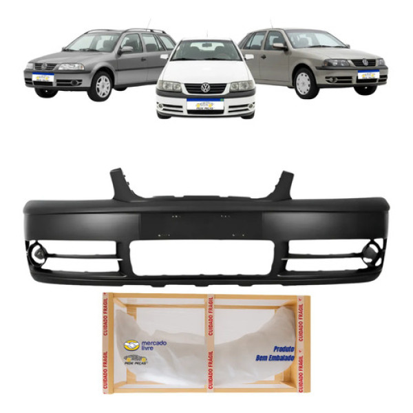 Parachoque Dianteiro Vw Gol Saveiro Parati G3 2003 2004 2005 Preto