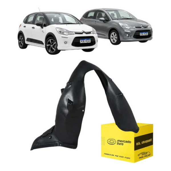 Parabarro Citroen C3 2013 14 15 16 17 18 19 2020 Direito