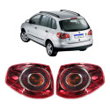 Par Lanterna Canto Volkswagen Spacefox 2006 07 08 09 2010 Ambos Lados Vermelho