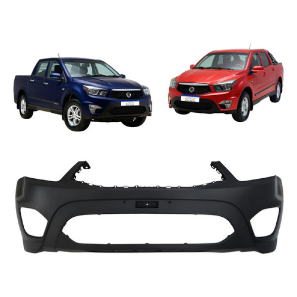 Parachoque Dianteiro Ssangyong Actyon Dlx 2013 2014 A 2018 Preto