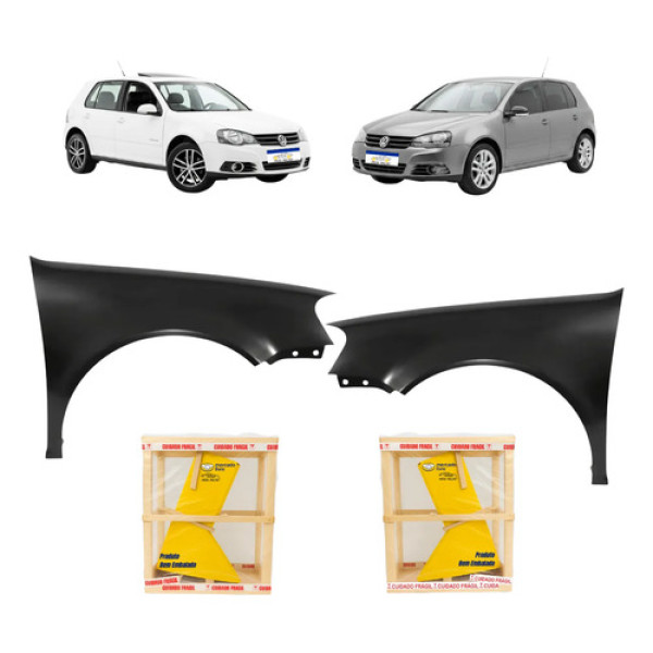 Par Paralama Volkswagen Golf 2008 A 2013 Sportline Novo