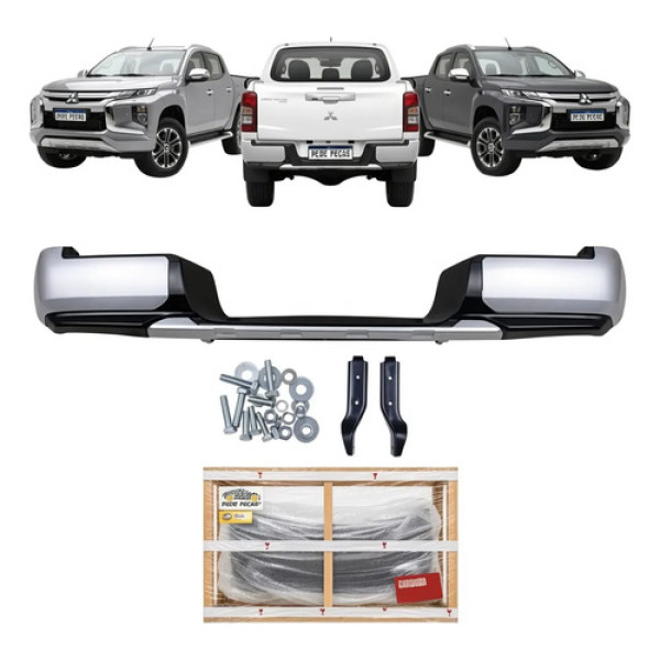 Parachoque Traseiro Triton L200 2021 2022 A 2025 Mitsubishi