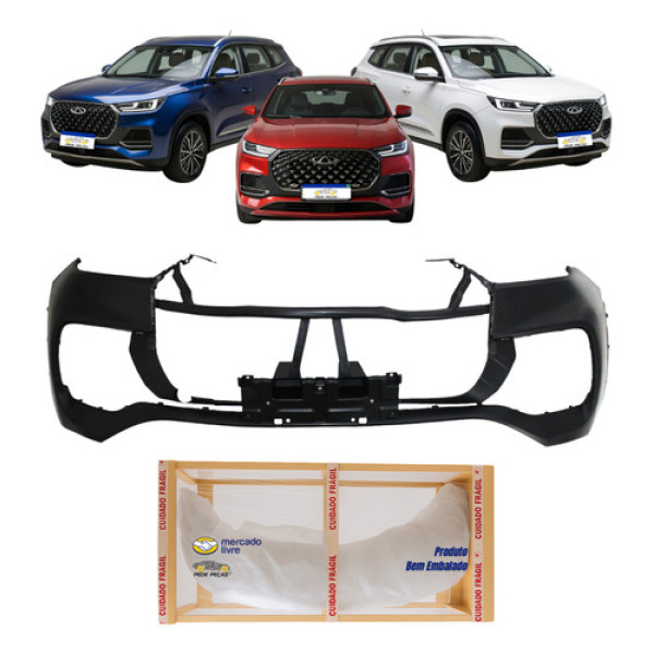 Parachoque Tiggo 8 Pro 2023 2024 2025 2026 Preto