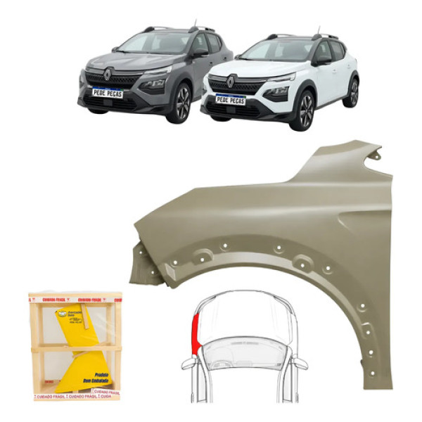 Paralama Esquerdo Renault Kardian 2024 25 2026