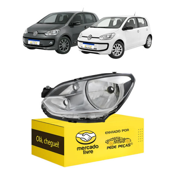 Farol Sinaleira Volkswagen Up 2014 15 16 2017 Cromado Le Esquerdo/motorista